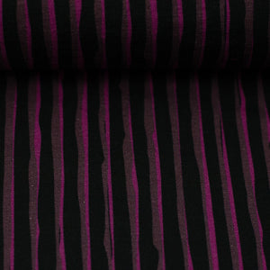 
                  
                    Load image into Gallery viewer, French Terry Stripes Black/Pink
                  
                