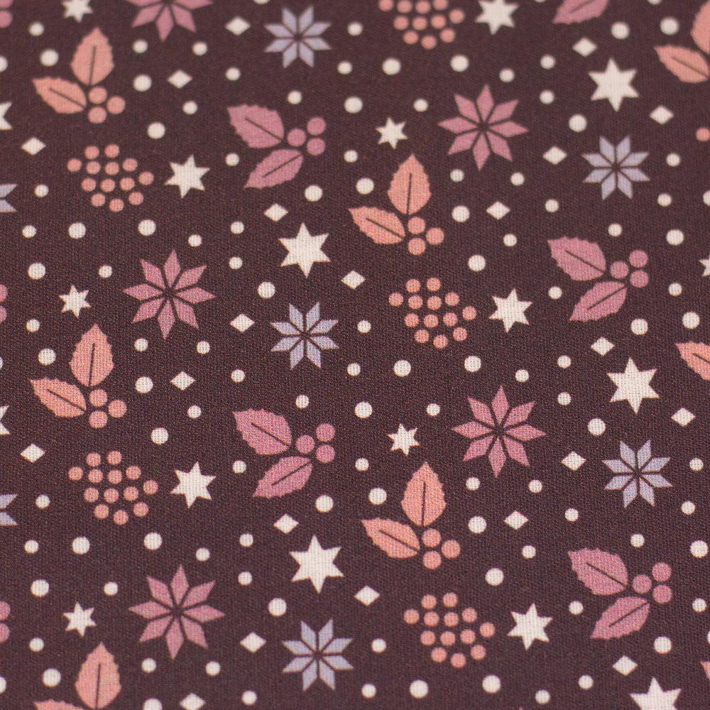
                  
                    Load image into Gallery viewer, Christmas Cotton Holly Brown
                  
                