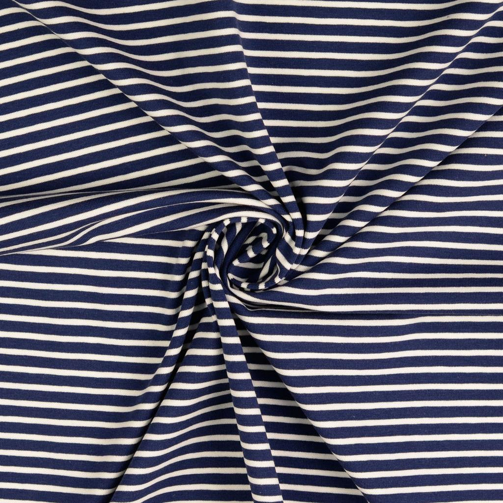 Jersey Stripes Navy Blue/White