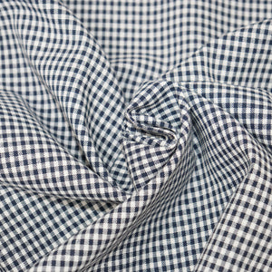 
                  
                    Load image into Gallery viewer, Gingham Cotton White/Dark Blue
                  
                