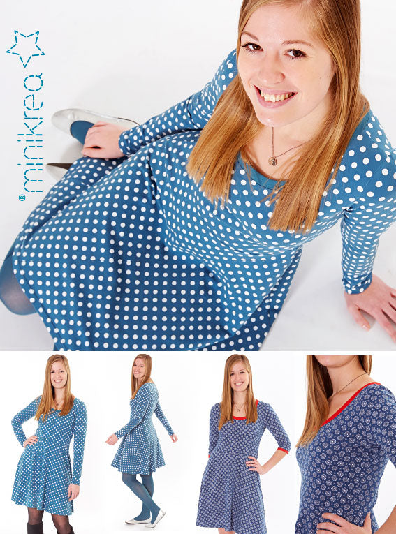 Pattern Skater Dress Dots 'n' Stripes Pattern Skater Dress Dots 'n' Stripes