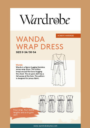 
                  
                    Load image into Gallery viewer, Pattern WANDA Wrap Dress
                  
                