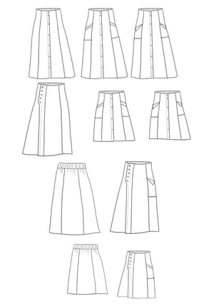 
                  
                    Load image into Gallery viewer, Pattern Skirt KIM
                  
                