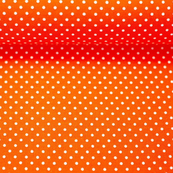 
                  
                    Load image into Gallery viewer, Cotton Poplin Dots Orange
                  
                