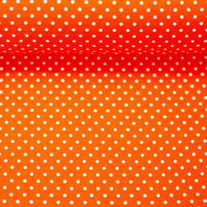 
                  
                    Load image into Gallery viewer, Cotton Poplin Dots Orange
                  
                