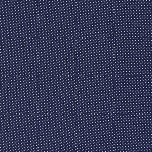 
                  
                    Load image into Gallery viewer, Cotton Poplin Dots Navy Blue
                  
                