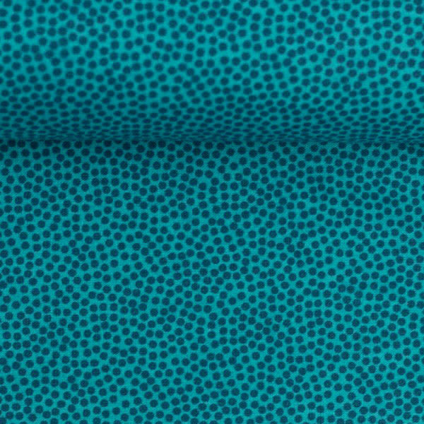 
                  
                    Load image into Gallery viewer, Cotton Poplin Tiny Dots Dark Turquoise 96x145cm
                  
                
