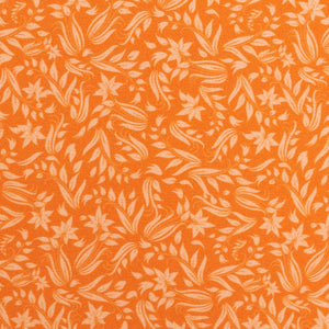 
                  
                    Load image into Gallery viewer, Cotton Autumn Flowers Orange
                  
                