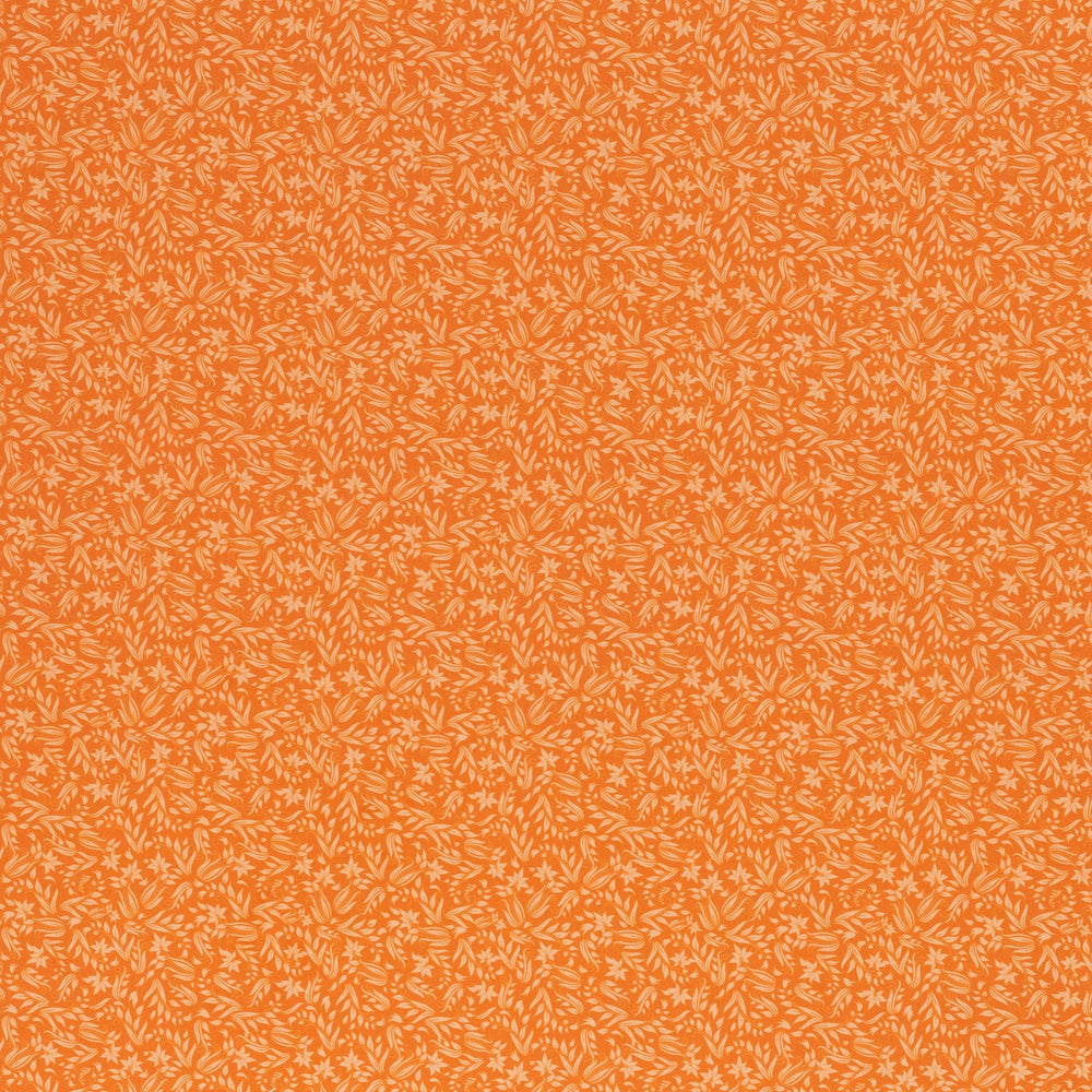 
                  
                    Load image into Gallery viewer, Cotton Autumn Flowers Orange
                  
                