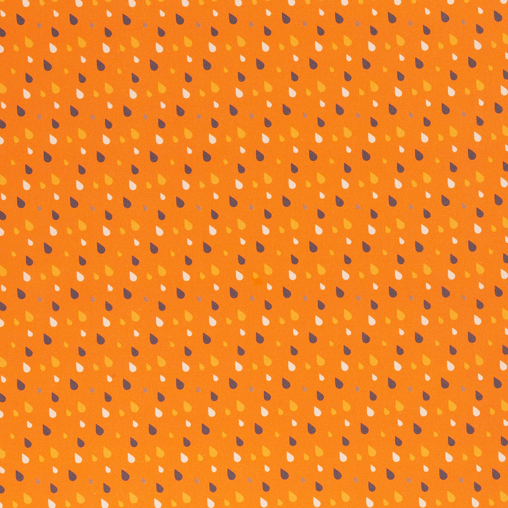 
                  
                    Load image into Gallery viewer, Cotton Autumn Raindrops Orange
                  
                