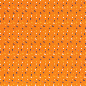 
                  
                    Load image into Gallery viewer, Cotton Autumn Raindrops Orange
                  
                