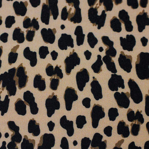 
                  
                    Load image into Gallery viewer, Woven Viscose Leopard Print Beige
                  
                