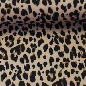 
                  
                    Load image into Gallery viewer, Woven Viscose Leopard Print Beige
                  
                