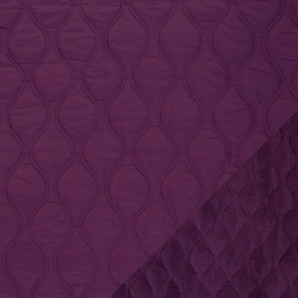 Quilted Double Face Plum