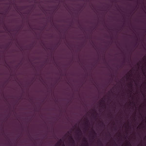 
                  
                    Load image into Gallery viewer, Quilted Double Face Plum
                  
                