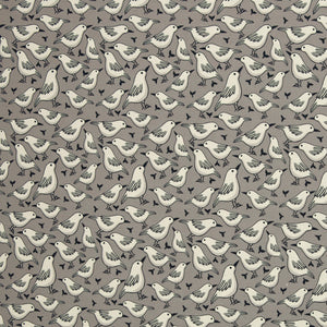 
                  
                    Load image into Gallery viewer, Cotton Canvas Garden Birds Grey
                  
                