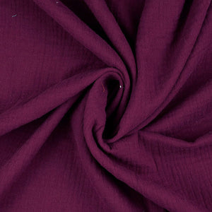 
                  
                    Load image into Gallery viewer, Double Gauze Burgundy
                  
                