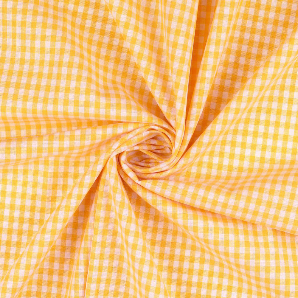 
                  
                    Load image into Gallery viewer, Gingham Cotton White/Yellow
                  
                