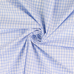 
                  
                    Load image into Gallery viewer, Gingham Cotton White/Light Blue
                  
                
