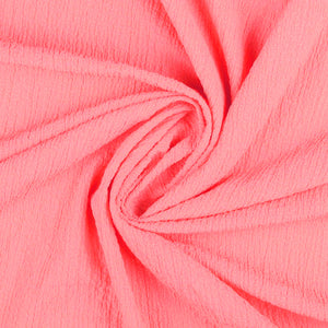
                  
                    Load image into Gallery viewer, Viscose Bubble Crash Salmon Pink
                  
                