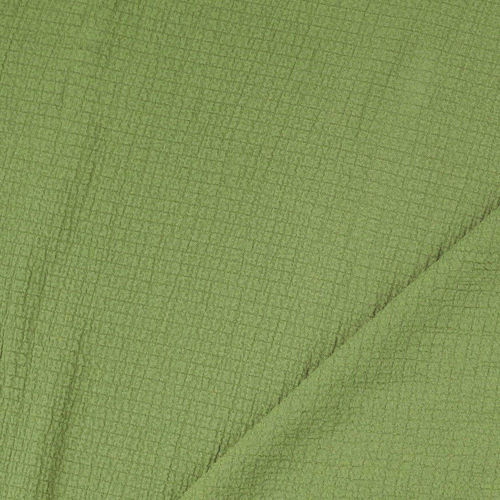 
                  
                    Load image into Gallery viewer, Viscose Bubble Crash Olive Green
                  
                