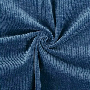 
                  
                    Load image into Gallery viewer, Stretch Rib Corduroy Denim Blue
                  
                