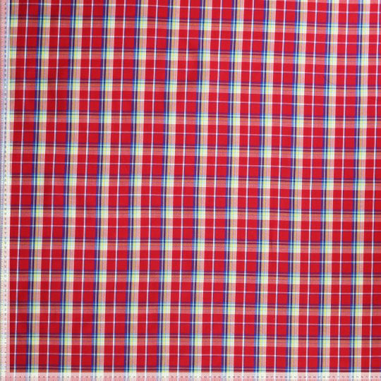 
                  
                    Load image into Gallery viewer, Woven Cotton Check Red
                  
                