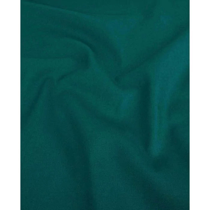 Cotton Poplin Petrol Blue