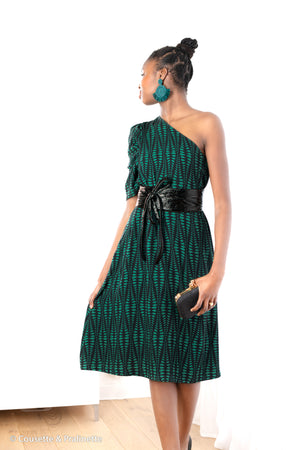 
                  
                    Load image into Gallery viewer, Woven Viscose Trigo Black/Green
                  
                