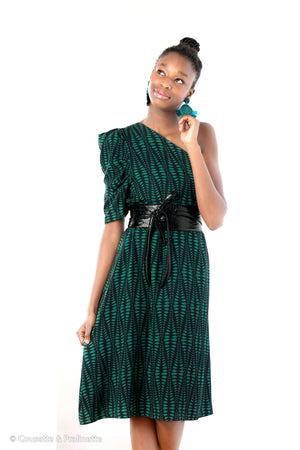 
                  
                    Load image into Gallery viewer, Woven Viscose Trigo Black/Green
                  
                