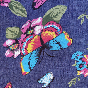 
                  
                    Load image into Gallery viewer, Lightweight Denim Chambray Butterflies
                  
                