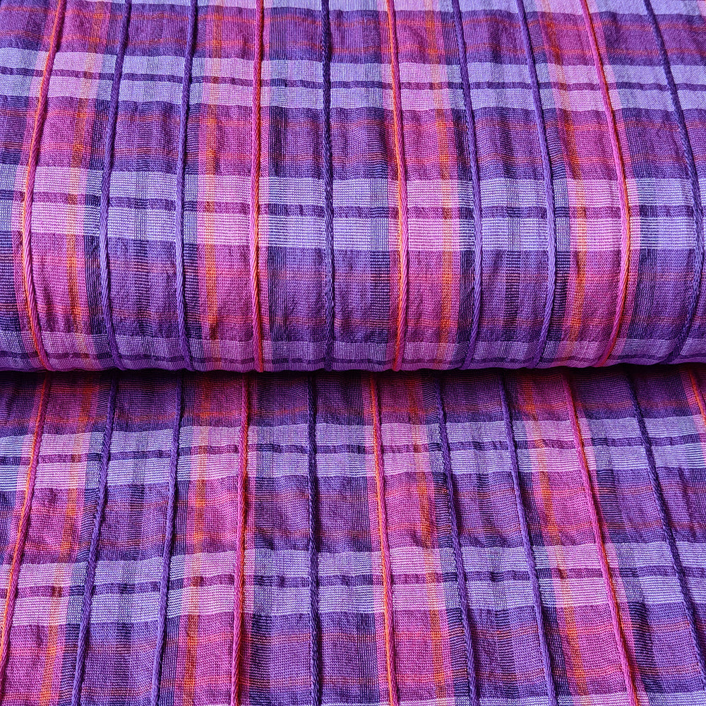 
                  
                    Load image into Gallery viewer, Seersucker Check Purple
                  
                