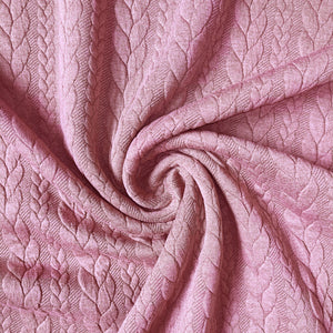 
                  
                    Load image into Gallery viewer, Cable Knit Jersey Dusky Pink
                  
                