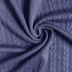 
                  
                    Load image into Gallery viewer, Cable Knit Jersey Blue
                  
                