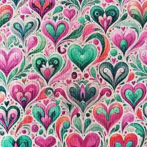 
                  
                    Load image into Gallery viewer, French Terry Popping Hearts
                  
                
