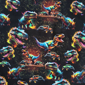 
                  
                    Load image into Gallery viewer, French Terry Electric Dinosaurs
                  
                