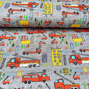 
                  
                    Load image into Gallery viewer, French Terry Fire Engines
                  
                