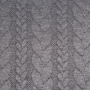 
                  
                    Load image into Gallery viewer, Cable Knit Jersey Grey
                  
                