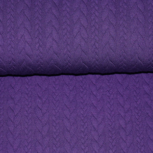 
                  
                    Load image into Gallery viewer, Cable Knit Jersey Purple
                  
                