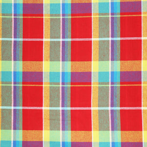 
                  
                    Load image into Gallery viewer, Cotton Madras Check Red
                  
                