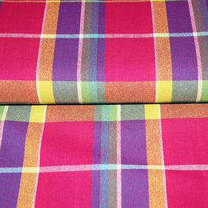 
                  
                    Load image into Gallery viewer, Cotton Madras Check Pink
                  
                