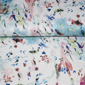 
                  
                    Load image into Gallery viewer, Viscose Jersey Watercolour Flowers
                  
                