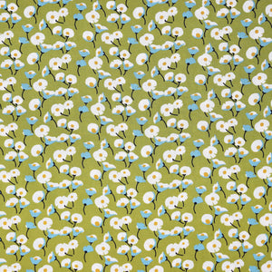 
                  
                    Load image into Gallery viewer, Woven Viscose Small Flowers Green
                  
                