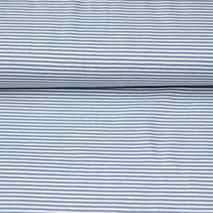 
                  
                    Load image into Gallery viewer, Jersey Fine Stripes Denim Blue
                  
                