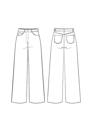 
                  
                    Load image into Gallery viewer, Pattern Jeans RONSARD
                  
                