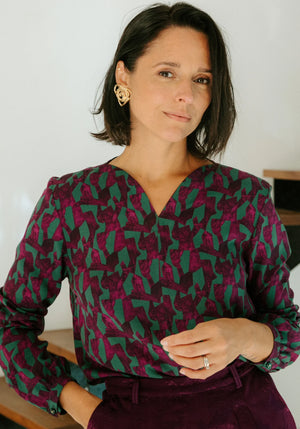 
                  
                    Load image into Gallery viewer, Pattern Blouse VOLATA
                  
                