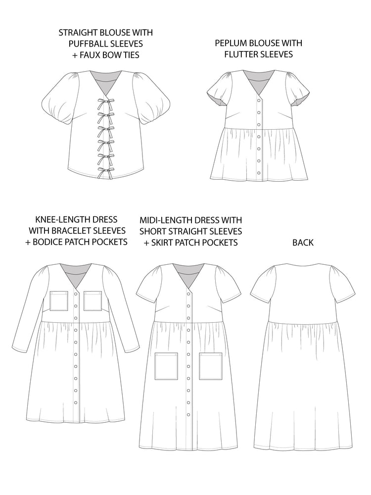 
                  
                    Load image into Gallery viewer, Pattern Blouse And Dress NELL
                  
                