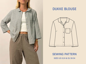 
                  
                    Load image into Gallery viewer, Pattern DUKKE Blouse
                  
                