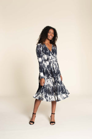 
                  
                    Load image into Gallery viewer, Pattern WANDA Wrap Dress
                  
                