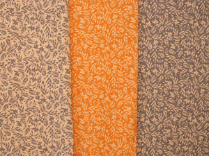 
                  
                    Load image into Gallery viewer, Cotton Autumn Flowers Orange
                  
                